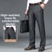 Men's Casual Quick Drying Thin Dress Pants Summer Loose Straight Leg Sports Business Formal Work Youth_viptrois.com