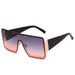 Two Circles New Lens One Piece Large Frame Sunglasses Personality Legs Cross Border Trend Sunglasses_viptrois.com