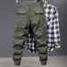 Overalls Men's Autumn Thin Korean Version Trendy Brand Loose Large Size Casual Pants Youth Outdoor Multi-pocket Leggings Pants_viptrois.com