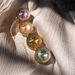 Unisex Fashion scarf buckle full of diamond stars circular creative jewelry magnetic gauze scarf buckle_viptrois.com