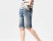 Men's Thin Light Blue Jeans Shorts High-End Jeans Men's Loose Straight Pants _viptrois.com