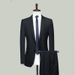 Men's Clothing quality suits solid color men's business suits slim fit formal wear professional wedding suits_viptrois.com