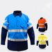 Men's Clothing Construction Workshop Auto Repair Sanitation Machine Tool Pure Cotton Reflective Strip Shirt Top Work Clothes_viptrois.com