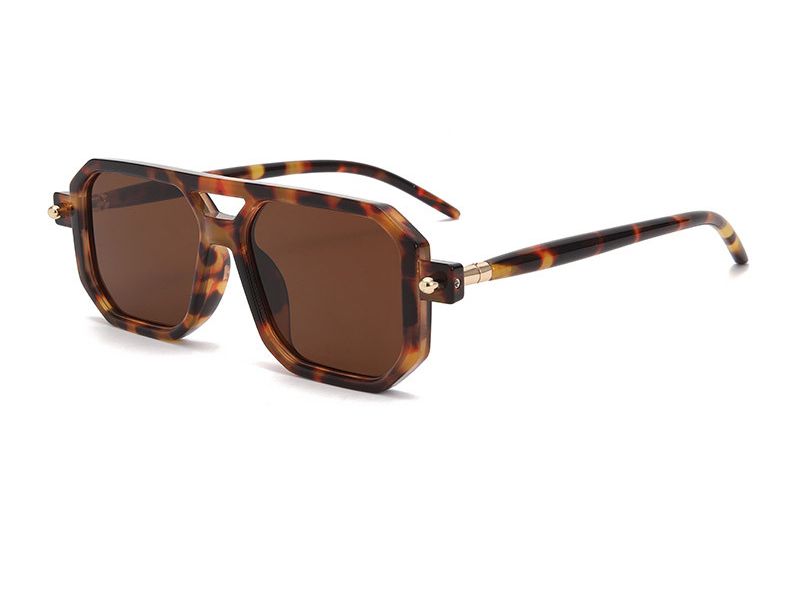 Retro Literary Modern Sunglasses Street Shooting Flat Mirror Fashion Sunglasses_viptrois.com