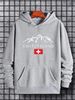 Men's Autumn And Winter Casual Fashionable Loose Hooded Sweatshirt With Swiss Snow Mountain Pattern Printed Warm Long Sleeved Pullover_viptrois.com