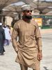 Muslim Long Sleeve Embroidered 2-Piece Set Ethnic Style Men's Suit_viptrois.com