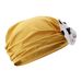 Summer Women's Sun Hat – Yellow Washable Sports Hat With Polka Dots & Cute Bow (Western-Style Slim Arc Design, UV Protection)_viptrois.com