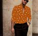 Men's Clothing Men's New Polka Dot Printed Casual All Match Long Sleeve Shirt_viptrois.com