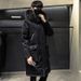 Pure Cross-Border Foreign Trade Mid-Length Down Jacket For Men Winter Large Fur Collar Workwear Over-the-Knee Thickened Warm_viptrois.com