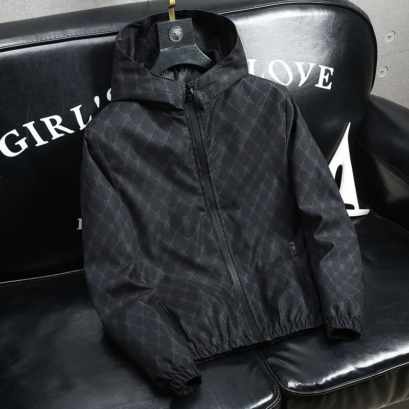 Men's Clothing Outerwear Light Luxury Men's Spring Outerwear Men's Casual Men's Jacket Hooded Loose Large Version Top_viptrois.com