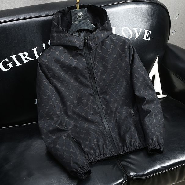 Men's Clothing Outerwear Light Luxury Men's Spring Outerwear Men's Casual Men's Jacket Hooded Loose Large Version Top_viptrois.com