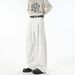 High End Curved Trousers Gray Pleated Loose Casual Pants Wide Leg Trousers for Men And Women Autumn Trendy Clean Fit_viptrois.com
