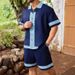 Men's Clothing Casual Fashion Trend All Match Cuban Collar Shirt Breathable Suit_viptrois.com