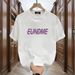 100% Pure Cotton Short Unisex Korean Style Niche Creative Pattern Simple And Loose Round Neck Half Sleeved T-shirt Top_viptrois.com