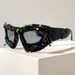 Personalized Beaded Sunglasses Fashion Sunglasses Top Trend Hip Hop Punk Style Sunglasses_viptrois.com