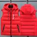Men's Winter Hooded Padded Vest - Lightweight Quilted Jacket For Work & Casual Wear, Custom Logo Printing (Black, Grey, Red, Navy Blue)_viptrois.com