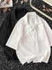 Men's Clothing Short Sleeved Shirt Men's Retro Casual Trendy Sports Youth Handsome Tops_viptrois.com