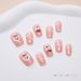 Handmade Armor Cute Short Cartoon Animal Corrugated Bow Girl's All-match Removable Nail Pieces Size_viptrois.com