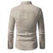 Men's Long Sleeved Shirt Cross Border Popular Ethnic Style Element Design Spring And Autumn Casual Shirt 2025 New Style_viptrois.com