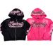 Y2K European American Style Cross Border Zip up Hooded Sweatshirt Men's Retro Washed Couple Jacket Letter Print_viptrois.com