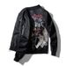 Men's Clothing Baseball Uniform For Men In Autumn And Winter Dragon Pattern Loose Bomber Jacket Trendy Street Handsome Thin Embroidered Jacket_viptrois.com