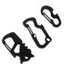 Portable EDC Tool Outdoor Multi-Hole Carabiner Multifunctional Stainless Steel Mini Keychain Camping Gadget_viptrois.com