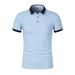 Unbeatable Quality 2025 Summer New Men's Polo Shirt Solid Color Fashion Collar Large Short Sleeve T_viptrois.com