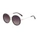 New Fashion Round Frame Polarized Sunglasses Women's Personality Street Shooting Sunscreen Sunglasses Women's_viptrois.com