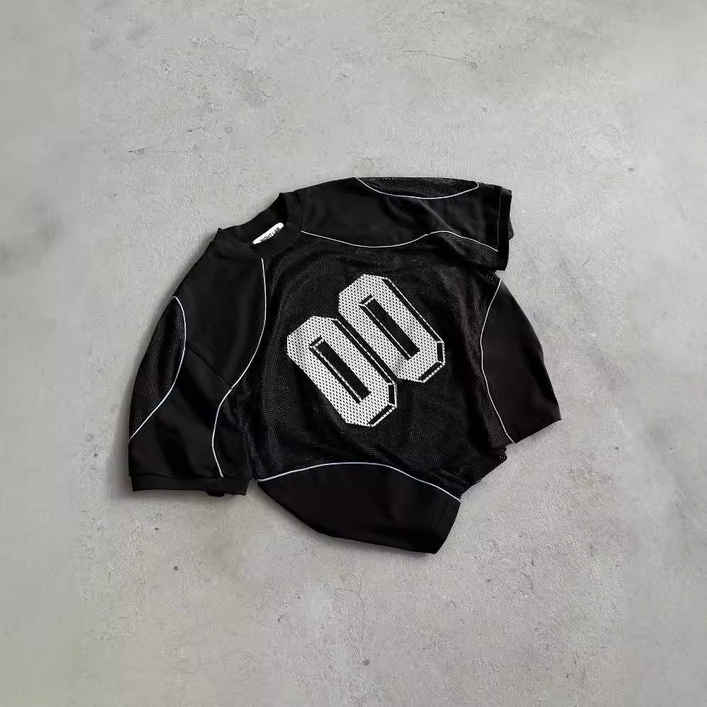 Fashion Mesh Loose Training Tops Summer Men And Women Digital 3D Three Dimensional Pattern Breathable Sports Shirts_viptrois.com
