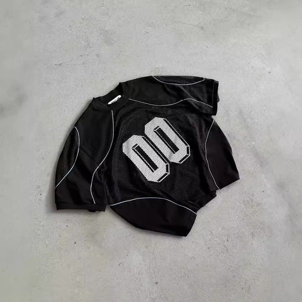 Fashion Mesh Loose Training Tops Summer Men And Women Digital 3D Three Dimensional Pattern Breathable Sports Shirts_viptrois.com