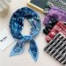 Pleated Silk Square Scarf For Women - Small Fashion Scarf (Spring/Autumn/Winter Style, Versatile For Shirts, Suits & Hair Accessories)_viptrois.com