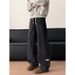 Wide Striped Jeans For Men And Women, New American Washed Distressed Loose Straight Leg Casual Long Pants_viptrois.com