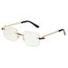 UV400 Frameless Sunglasses - Lightweight Metal Frame, Trendy Unisex Style (Anti-Glare Sun Protection)_viptrois.com