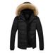 "Men's Heavyweight Hooded Down Jacket – Winter-Ready Parka With Velvet Lining (Khaki/Red/Black/Dark Blue, M-6XL)"_viptrois.com