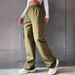 Urban Cargo Pants For Women – High-Waisted Wide-Leg Streetwear With Multi-Pockets (S-3XL, Black/Khaki/Army Green)_viptrois.com
