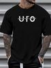 Vintage UFO Band Logo Men T-shirt Black Short Sleeve All Sizes S To 4XL FF1068 Top For Everyday Wear Soft Breathable Fashion Comfortable_viptrois.com