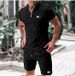 Men's Clothing Men's Spring And Summer Casual Trend Polo Suit Letter Printing Suit_viptrois.com