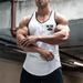Bodybuilding Fitness Sports Vest Men's Summer Slim-fit Bottoming Shirt Casual Running I-shaped Sleeveless T-shirt Top Foreign Trade_viptrois.com