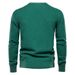 Loom European And American Style Autumn Winter Pullover Cotton Cross-Border New Solid Color Knitted Sweater Men's Round Neck_viptrois.com