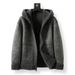 Autumn And Winter New Versatile Threaded Granular Wool Men's Jacket Thermal Zipper Jacket_viptrois.com