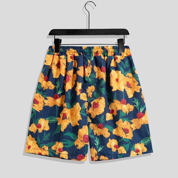 Men's Clothing Loose Large Size Trendy Beach Pants Men Quick Drying Five Point Casual Big Pants Vacation Shorts_viptrois.com