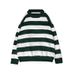 Loom Thick 2024 Autumn Winter New Youth Round Neck Color Block Men's Knitted Sweater Top Base Shirt_viptrois.com