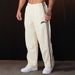 Men's Clothing Sports Pants Double Stripe Stitching Printed Casual Pants Gym Sports Fitness Mid Waist Straight Pants_viptrois.com