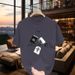 Summer 2025 New Trendy T-shirt Short Sleeved Men's 100% Pure Cotton Casual Versatile Loose Round Neck Top_viptrois.com