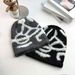 Apparel Accessories Winter Knitted Wool Hat Women's Knit Beanie Hat Winter Warm Wool Slouchy Cap For Big Head Fashion Soft Stretchy Cold Weather Hat_viptrois.com