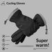 Pulse Winter Cycling Gloves For Men, Electric Motorcycle Warmth Essential, Windproof, Cold-Proof, Fleece-Lined, Thickened,_viptrois.com