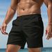 Men's Solid Color Casual Five Point Pants Business Golf Sports Shorts Slim Fit Straight Leg Summer_viptrois.com