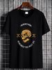 Memento Mori T-Shirt - Skull And Crossbones T Shirt - Stoic Stoicism Philosophy Top For Everyday Wear Graphic Breathable Soft Slightly Versatile_viptrois.com