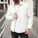 "Waffle-Knit Zip-Up Jacket - Slim Fit Cotton-Blend Casual Cardigan For Men In White/Grey/Black/Khaki/Olive/Burgundy (S-XXXL)"_viptrois.com