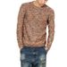 1 2025 Korean Version Winter New Diamond Pattern Round Neck Pullover Knitted Thick Slim Fit Men's Sweater Trend_viptrois.com